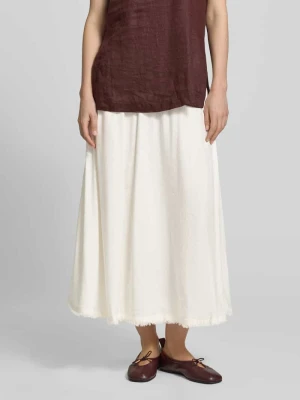 Spódnica midi z czystego lnu Tommy Hilfiger