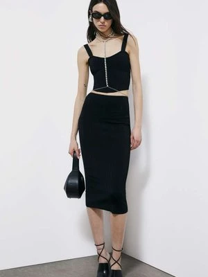 Spódnica midi z dzianiny żakardowej PATRIZIA PEPE