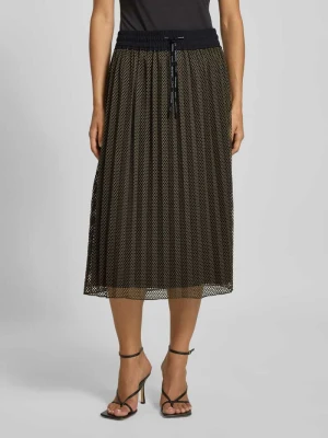 Spódnica midi z elastycznym pasem i tunelem Marc Cain