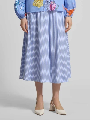 spódnica midi z elastycznym pasem milano italy