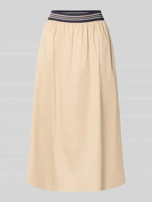 spódnica midi z elastycznym pasem WHITE LABEL