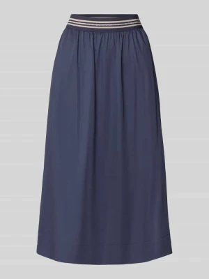 spódnica midi z elastycznym pasem WHITE LABEL