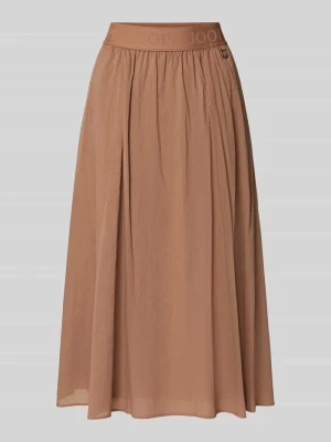 Spódnica midi z elastycznym paskiem z logo Joop!