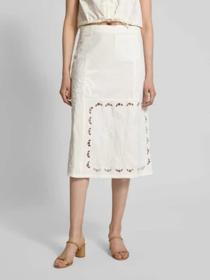 Spódnica midi z haftem angielskim model ‘Elements’ Stella Nova