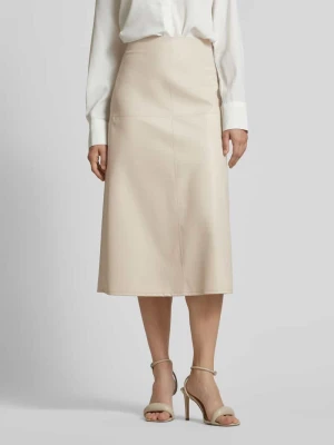 Spódnica midi z imitacji skóry model ‘SCILLI’ MM