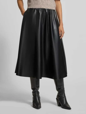 Spódnica midi z imitacji skóry model ‘SMEA’ RAFFAELLO ROSSI