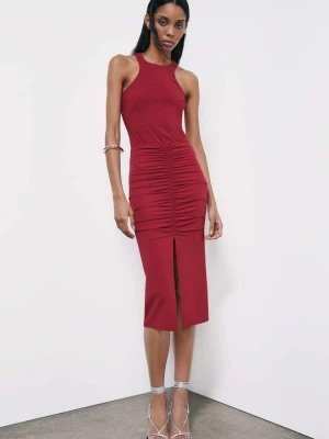 Spódnica midi z jerseyu z drapowaniami PATRIZIA PEPE