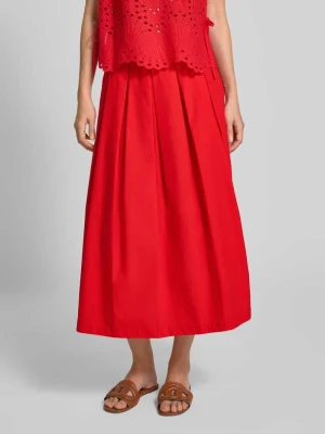 Spódnica midi z kontrafałdami Oui