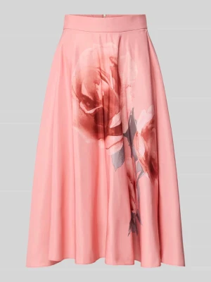 Spódnica midi z kwiatowym nadrukiem model 'Darra' Ted Baker Koralowy