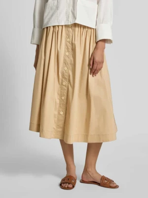 Spódnica midi z listwą guzikową Lauren Ralph Lauren