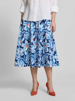 spódnica midi z marszczeniami WHITE LABEL