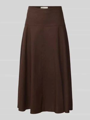 Spódnica midi z mieszanka lnu model 'Basque' Stefanel