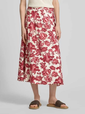 Spódnica midi z mieszanka wiskozy model 'GILVIS' Ichi