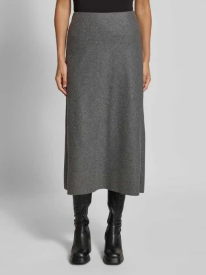 Spódnica midi z mieszanki wełny z elastycznym pasem LUISA CERANO