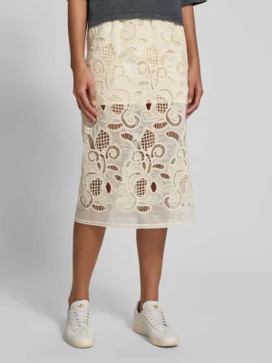 Spódnica midi z obszyciem z koronki INFLUENCER'S CHOICE BY P&C*