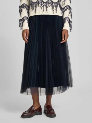 Spódnica midi z plisami Oui