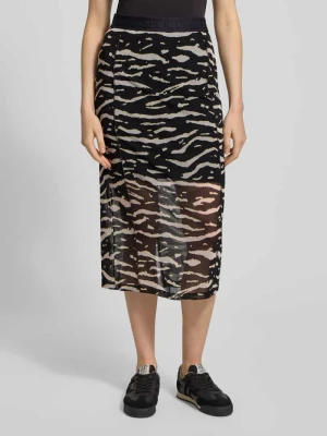 Spódnica midi z rozcięciem i elastycznym pasem Marc Cain