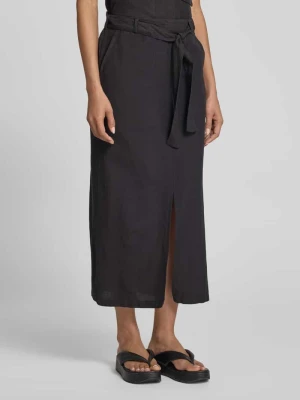 Spódnica midi z rozcięciem i wiązanym paskiem model ‘PRISILLA’ Vila