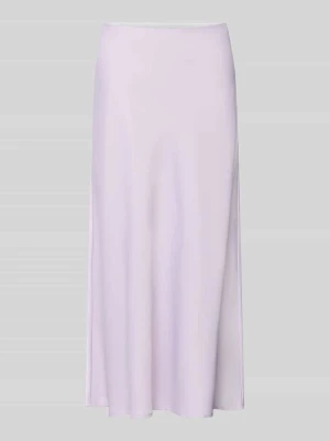 Spódnica midi z satyny model 'Pella' Y.A.S Jasnofioletowy