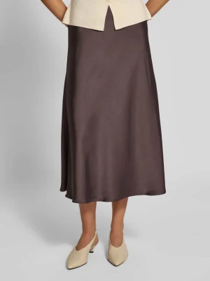 Spódnica midi z satyny z elastycznym pasem model ‘Bovary’ NEO NOIR
