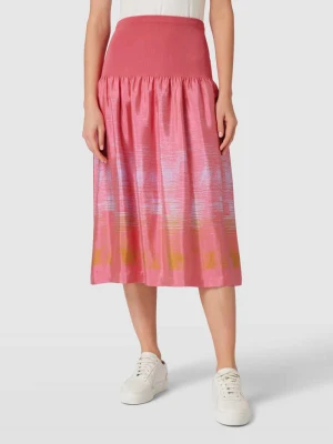 Spódnica midi z szerokim, elastycznym pasem model ‘SIMONET’ Oilily