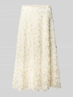 Spódnica midi z tiulu we wzór na całej powierzchni LUISA CERANO