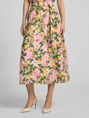 Spódnica midi z wiązanym paskiem MORE & MORE