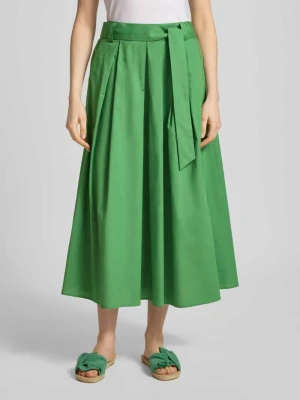 spódnica midi z wiązanym paskiem MORE & MORE