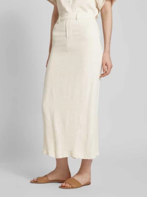 Spódnica midi z wiskozy w jednolitym kolorze model ‘Sanne’ Object