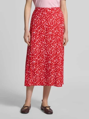 Spódnica midi z wiskozy we wzór na całej powierzchni model 'MARRAKECH' Ichi