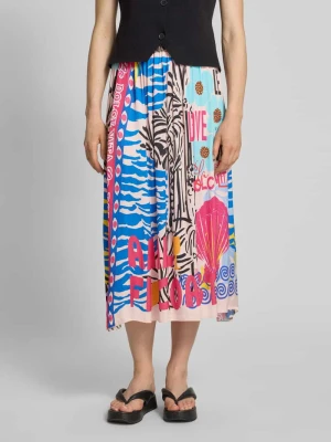 Spódnica midi z wiskozy z elastycznym pasem miss goodlife