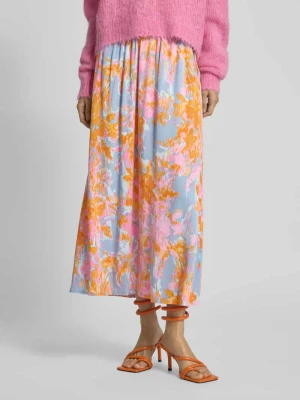 Spódnica midi z wiskozy z elastycznym pasem model ‘Aveline’ MbyM