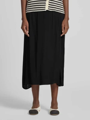 Spódnica midi z wiskozy z elastycznym pasem model 'MARRAKECH' Ichi