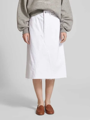 Spódnica midi z wpuszczanymi kieszeniami Polo Ralph Lauren Jasnoniebieski