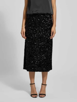 Spódnica midi z wysokim stanem i cekinami model ‘FAITH’ Vila