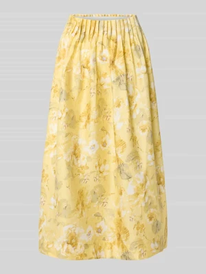 Spódnica midi z wysokim stanem z mieszanki lyocellu model 'LEMON' YAS