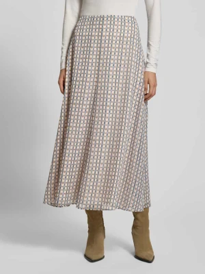 Spódnica midi ze wzorem na całej powierzchni Jake*s Collection