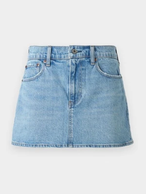 Spódnica mini Abercrombie & Fitch niebieski denim