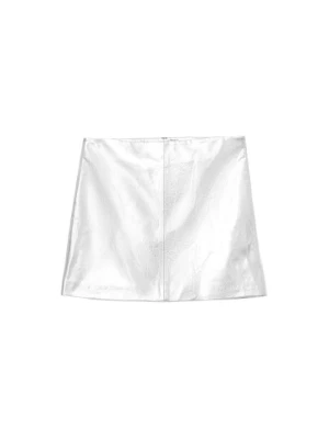 Spódnica mini AllSaints srebrny