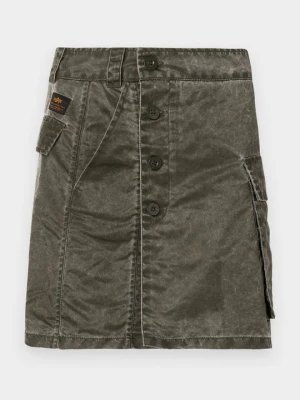 Spódnica mini Alpha Industries ciemnozielony