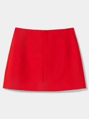 Spódnica mini Bershka czerwony