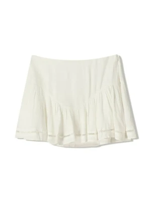 Spódnica mini Bershka biały