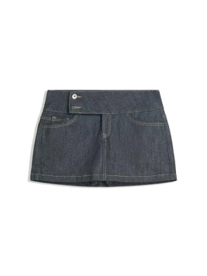Spódnica mini Bershka błękit królewski