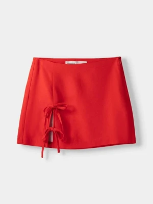 Spódnica mini Bershka czerwony