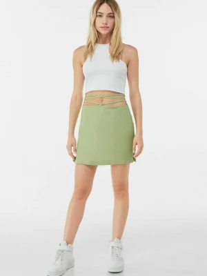 Spódnica mini Bershka zielony