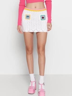 Spódnica mini Chiara Ferragni biały
