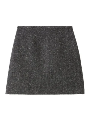 Spódnica mini CLAUDIE PIERLOT szary melanż