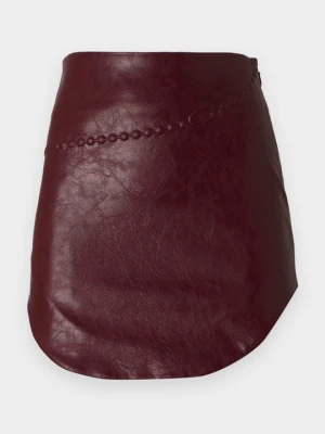 Spódnica mini Diesel bordowy