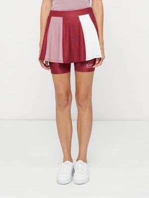 Spódnica mini EA7 Emporio Armani czerwony