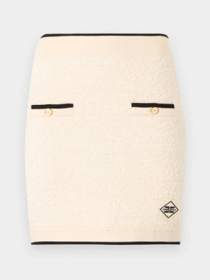 Spódnica mini Elisabetta Franchi mleczny